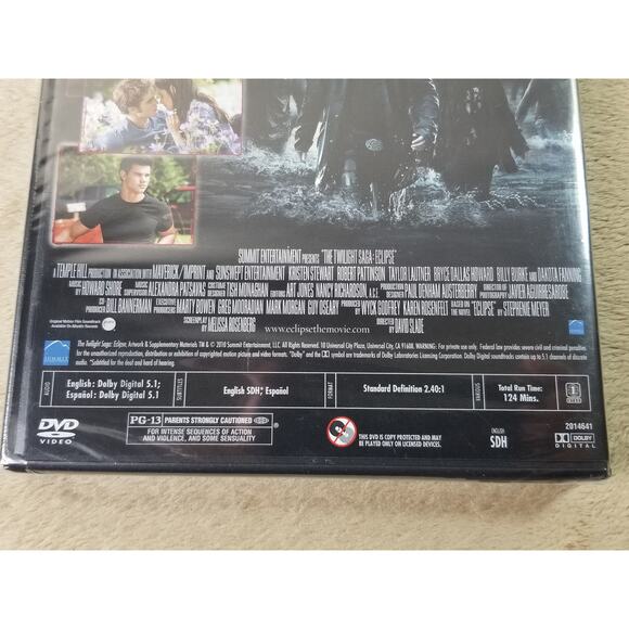 The Twilight Saga Eclipse 1 Disc DVD Sealed Dolby Digital 2010 Summit - Picture 7 of 7